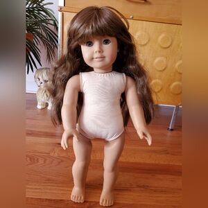 American Girl Doll Molly white body Pleasant Company c.1988 w/ meet outfit